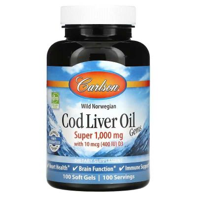 Карлсон жир печени, Carlson cod liver oil Норвежский рыбий жир омега-3