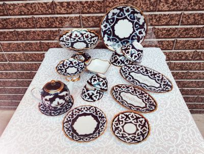 Пахтагул чинни идишлар 150 кишилик