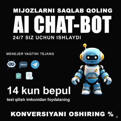 Interaktiv chat-bot: AI yordamida tezkor javoblar