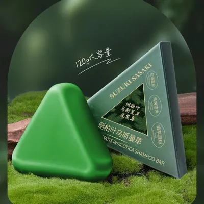 soç toʻkilishiga qarshi uchburchak shampunli sovun