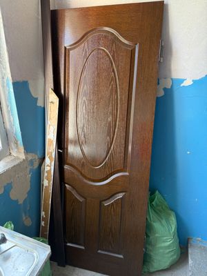 Дверь канатка коричневая