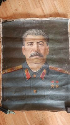 Портрет Сталина 60 на 80.
