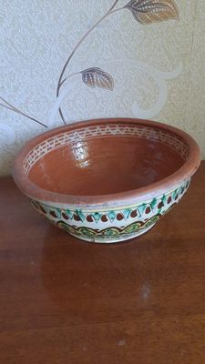 Чашка и горшки. Б/у глиненная