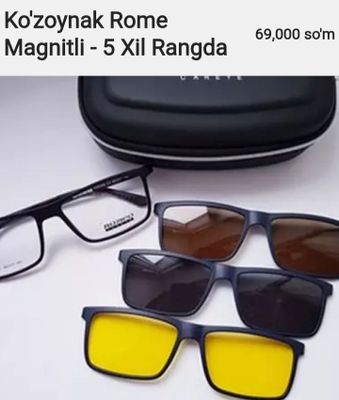 Ko'zoynak 5 xil rangda 1ta ko'zoynakda 5 xil rang - Magnitli Rome