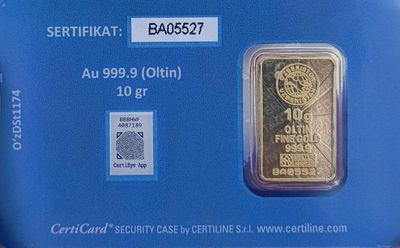 Чистое золото, 10 грамм, 999 проба