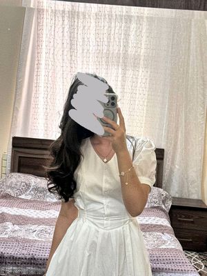 белое красивое платье ,повседневное