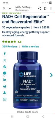 ДОСТАВКИ НЕТ Life Extension №1 NAD + Cell Regenerator и ресвератрол,