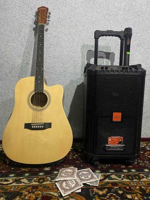 Accustic gitara + JBZ orginal kalonka mikrofoni bilan