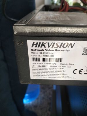 Hikvision nvr DS-7732NI-K4 + HDD hikvision 16TB (8+8)