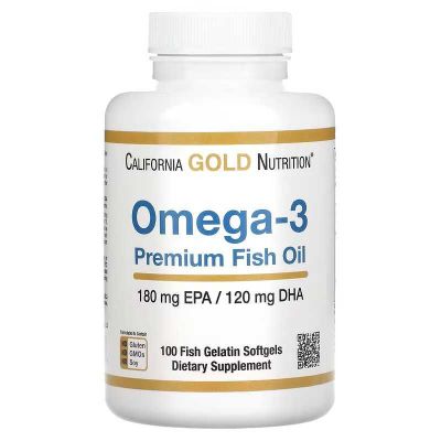 California Gold омега-3 omega 3, 2200 мг 100 капсул