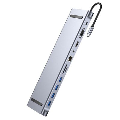 Скидка! Доставка! Type c hub ,station hdmi,vga,lan,usb 4 port,aux,card