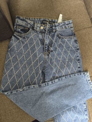 Женские брюки со стразами Турция