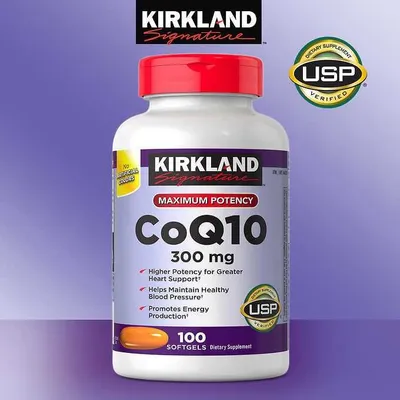 Kirkland CoQ10 300 мг, 100 капсул Комплекс для сердца из США