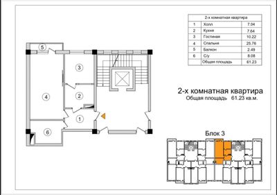 Продажа Новостройка ЖК Nikitina Residence 2/8/9 коробка 62м2