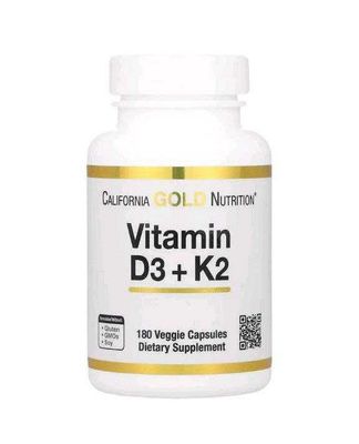 витамин D3K2, California gold,180капсул