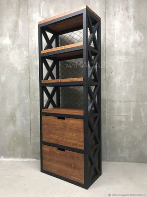 Стеллажи лофт, loft stelajlar.