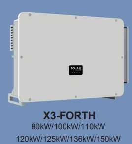 X3-FORTH SOLAX: yuqori samaradorlikdagi invertorlar 80 dan 150kW gacha