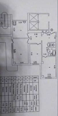 АЛГОРИТМ 30. 3 х комнатная 85 м2. 3 этаж без ремонта