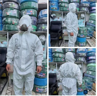 Защитный комбинезон с капюшоном одноразовый ААА