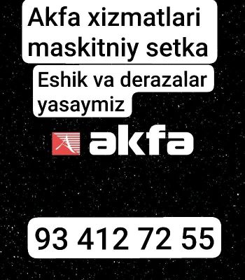 Akfa xizmatlari maskitniy setka tezkor VA sifatli.