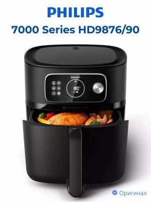 Аэрогриль Philips 7000 Series (HD9876/90), чёрный, мощность 2200Вт