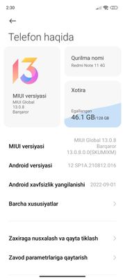 Redmi note 11 128talik