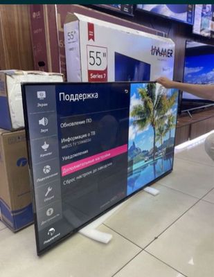 Телевизор Ziffler 43/50/55 Smart TV Голосовой пульт Доставка бесплатн