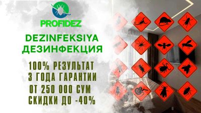 Dezinfeksiya xizmati * dezinfeksiya / klop / klapa / tarakan PROFI-2