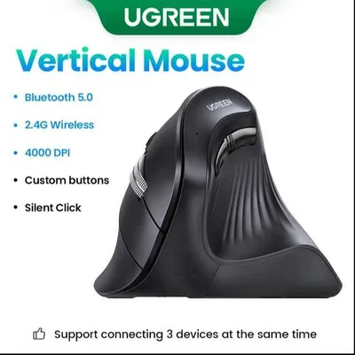 Эргономичная вертикальная мышь UGREEN — комфорт и продуктивность!