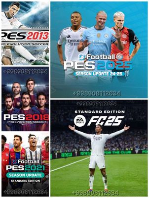 PS4,PS5 ga FC25 PES18, 21, 25 o'yinlar yozib beramiz