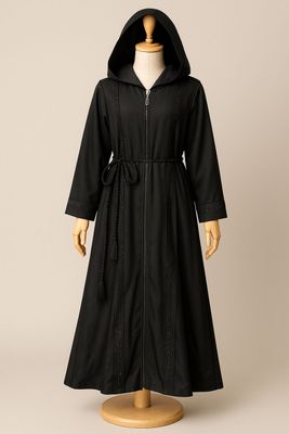 Abaya kapishoni yoq lekin sharfi bor