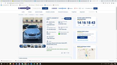 Lacetti, аукцион савдоси оркали сотилади