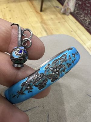 Украшения более сто лет . 84 проба/ эмаль