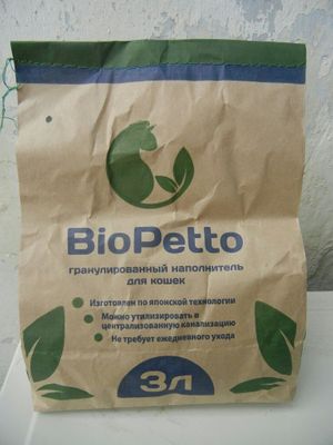 Универсальный наполнитель 3 л. наполнитель BioPetto, 3л (1,8 – 1,9