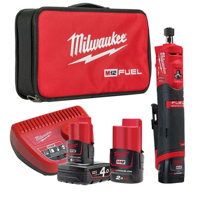 Аккумуляторная цанговая прямая шлифовальная машина Milwaukee M12 FUEL