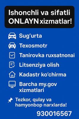 Texosmotr litsenziya Barcha ruxsatnomalar