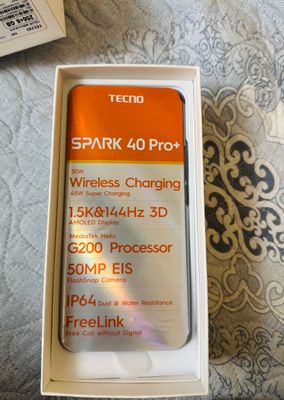 Tecno Spark pro 40+