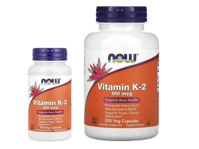 NOW Foods Vitamin K-2 100 mcg NOW Витамин K2 K2