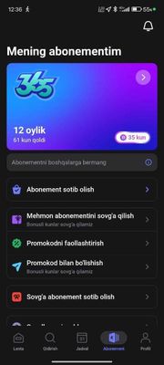 1 Fit abonimet 3 oylik yoz uchun maxsus