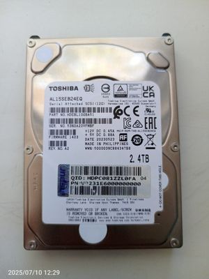 Toshiba HDD sas 2.4T NEW