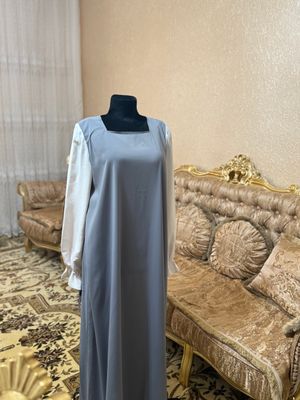 Милое платье с бантом на рукавах. Nafis kòylak