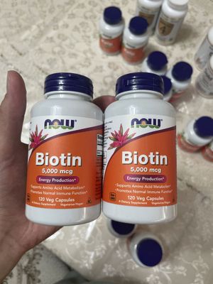 NOW Foods, биотин, biotin, 5000 мкг