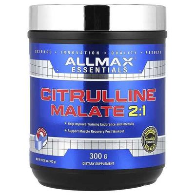 ALLMAX, Essentials, цитруллина малат 2:1, 300 г. citrulline malate