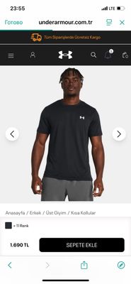 Mujskoy sport futbolkasi Under Armour xxl