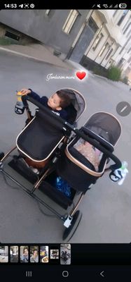 egizaklar kalyaskasi kop ishlatilmagan zor turibdi