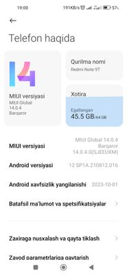 Redmi not 9t 64G igravoy smartfon