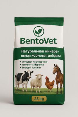 Bentonite - чорва ва парранда учун озука кушимчаси.