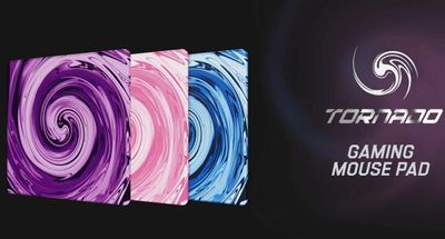 Scyrox Tornado Mousepad – ko'k pushti va binafsha ranglarda kovrik