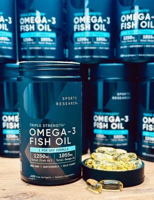 Омега-3/ 150 шт. Sports Research Triple Strength Omega-3 1250мг США