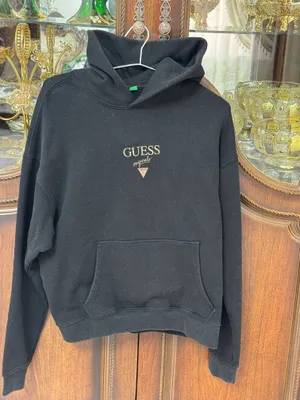 Новый худи GUESS Original премиум, чёрный, унисекс